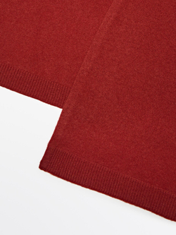 Massimo Dutti Шарф из тонкой смесовой шерсти, терракотовый