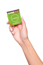 Гладкие презервативы LUXE Royal Classic - 3 шт.