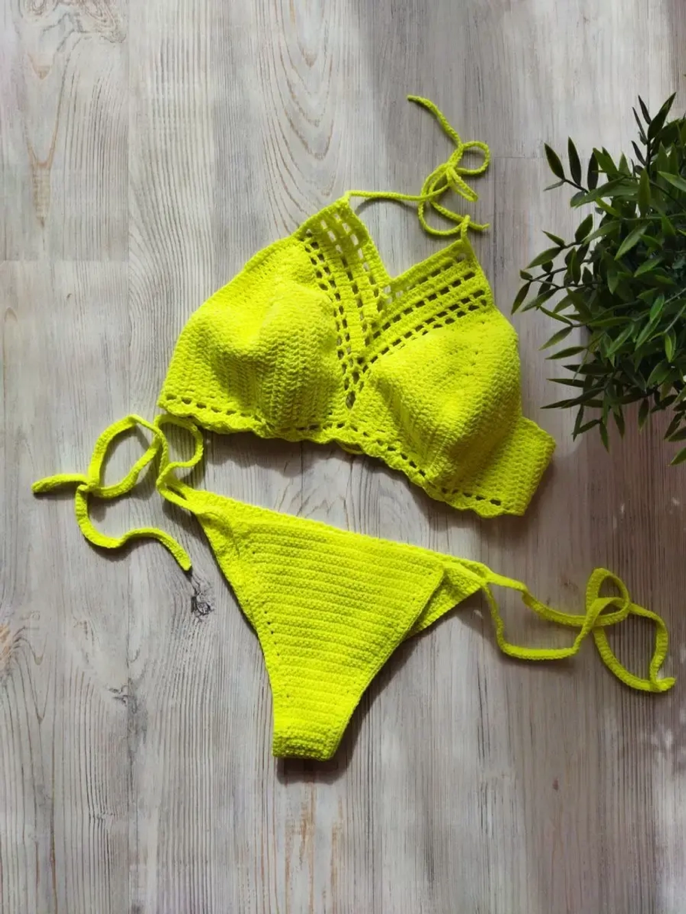 Вязаный купальник