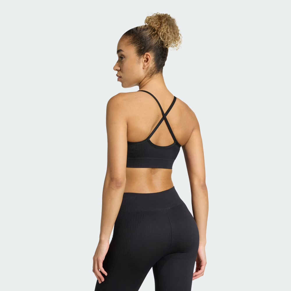 Workout Essentials — спортивный бюстгальтер из трикотажа с легкой поддержкой - ADIDAS