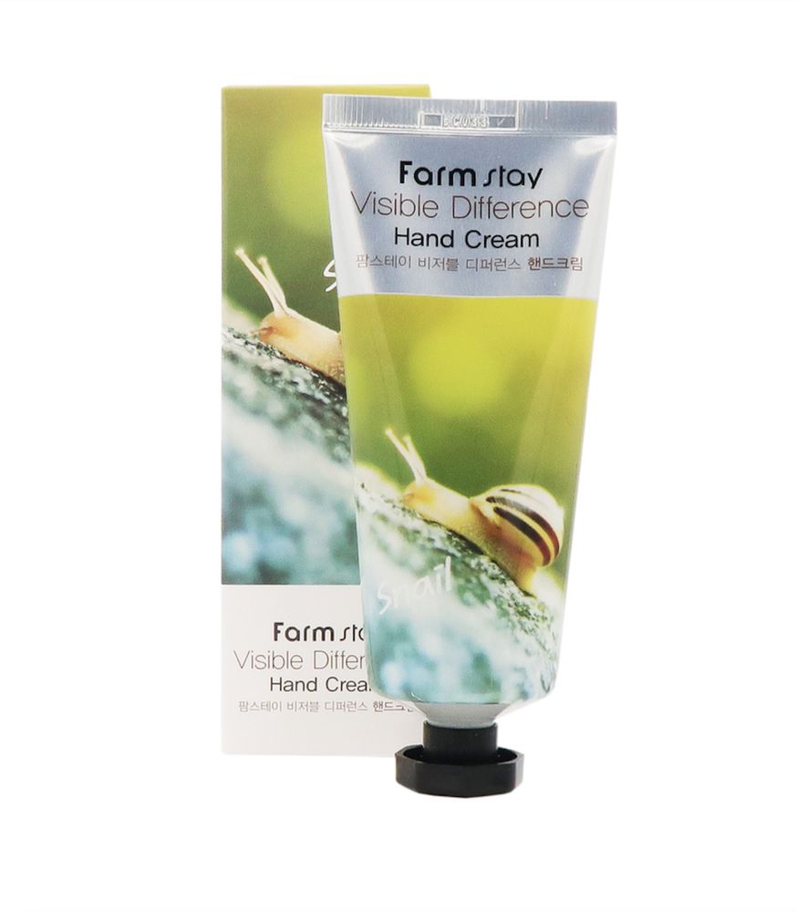 Крем для рук Farmstay Visible Difference Hand Cream Snail Муцин улитки 100 г