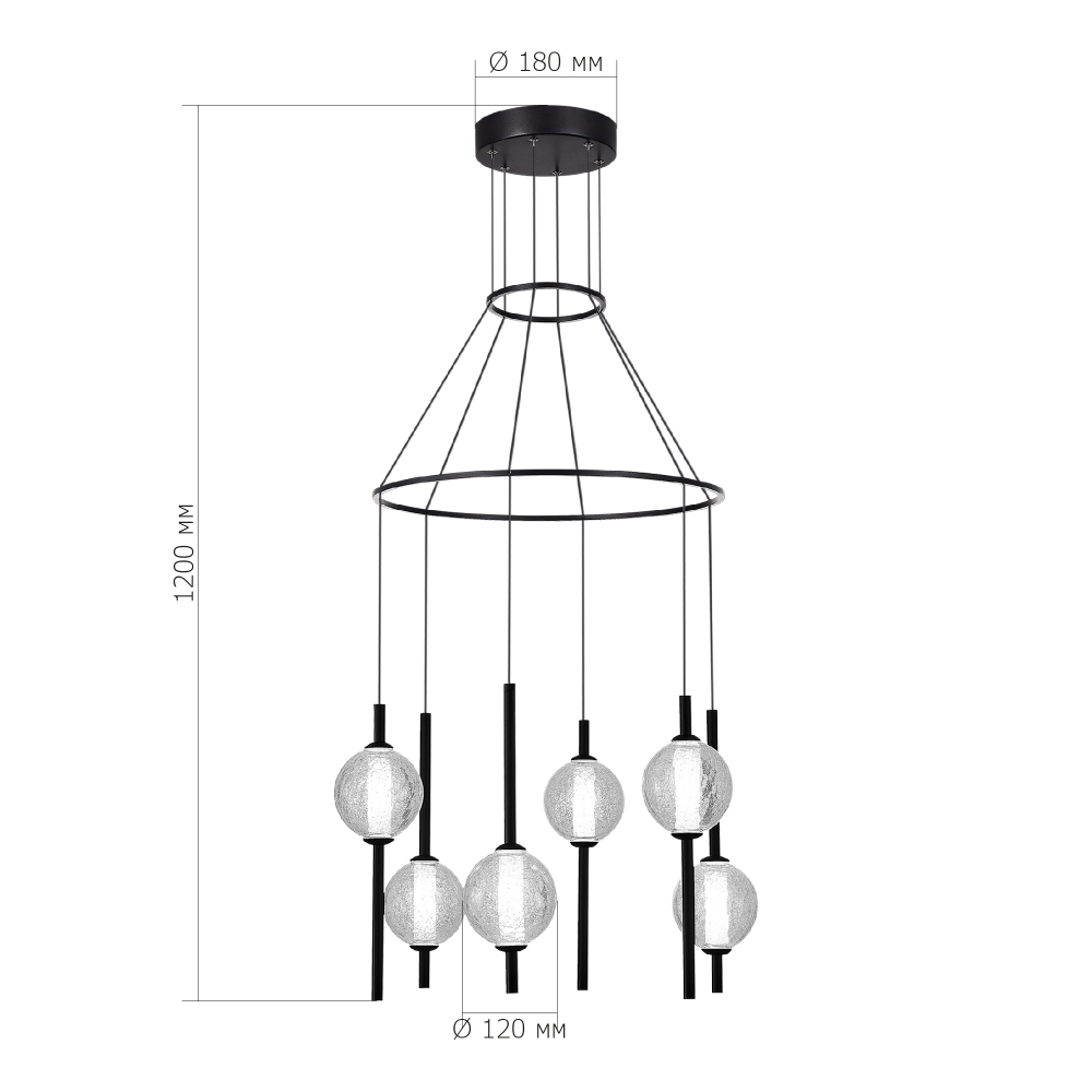 Светильник подвесной PEEK LED 51W 3000K