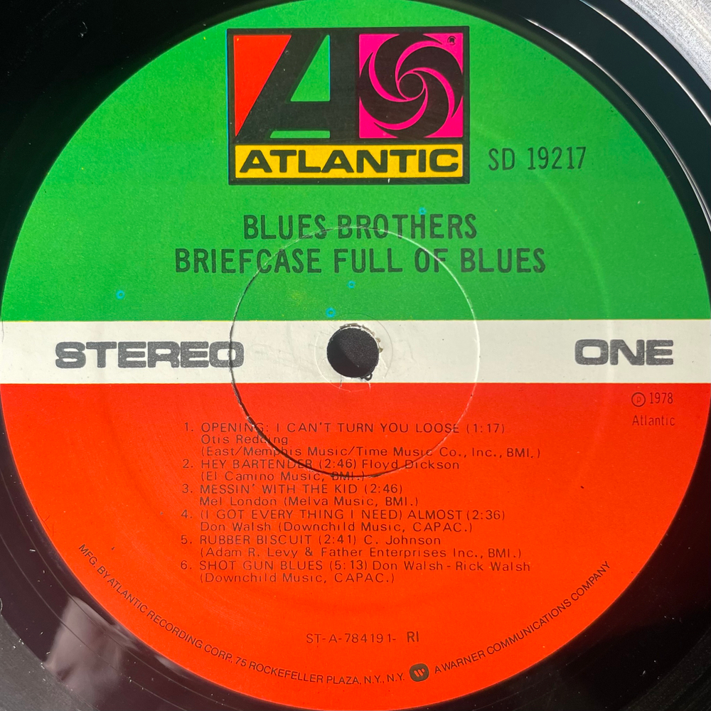 Blues Brothers ‎– Briefcase Full Of Blues (США 1978г.)