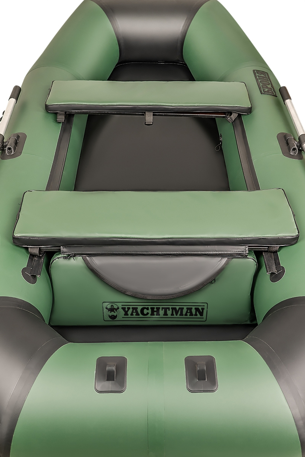 Накладки на банки комплект 91х25 Yachtman зеленый-черный