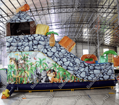 Надувной батут "В гостях у зебры"