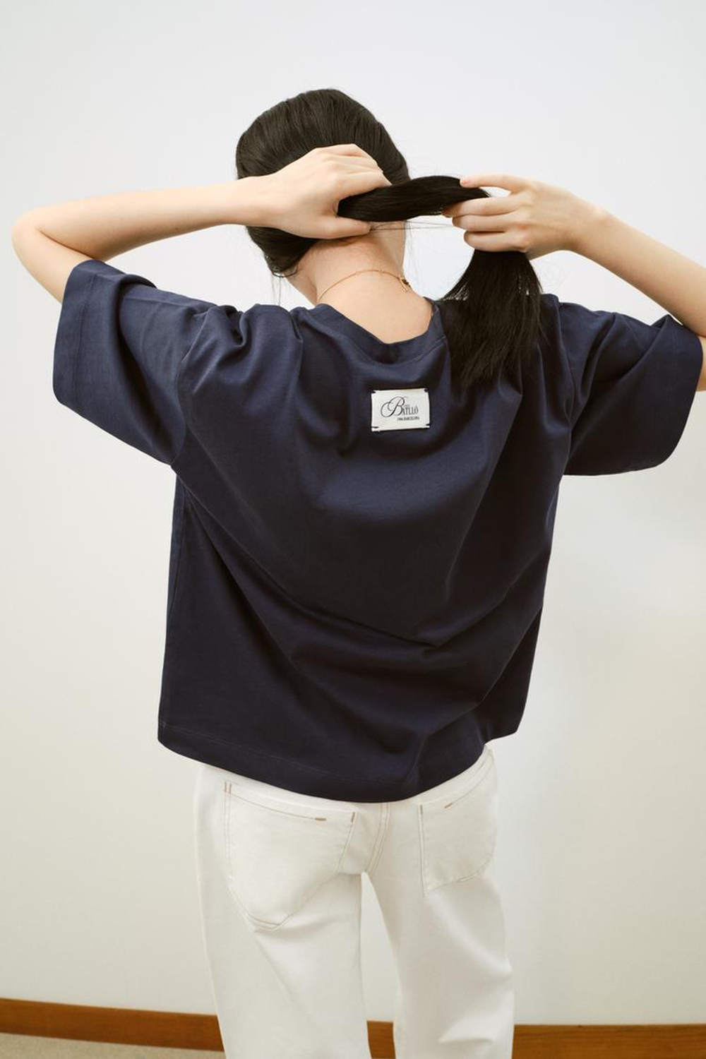 ZARA ФУТБОЛКА С ПРИНТОМ ©CASA BATLLÓ, НЕФТЯНОЙ