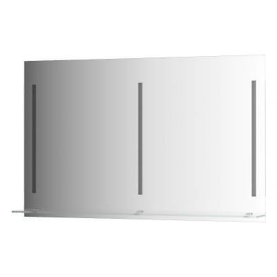 Зеркало Evoform с полочкой 120 см с 3-мя встроенными LED-светильниками 16,5 W 120x75 см