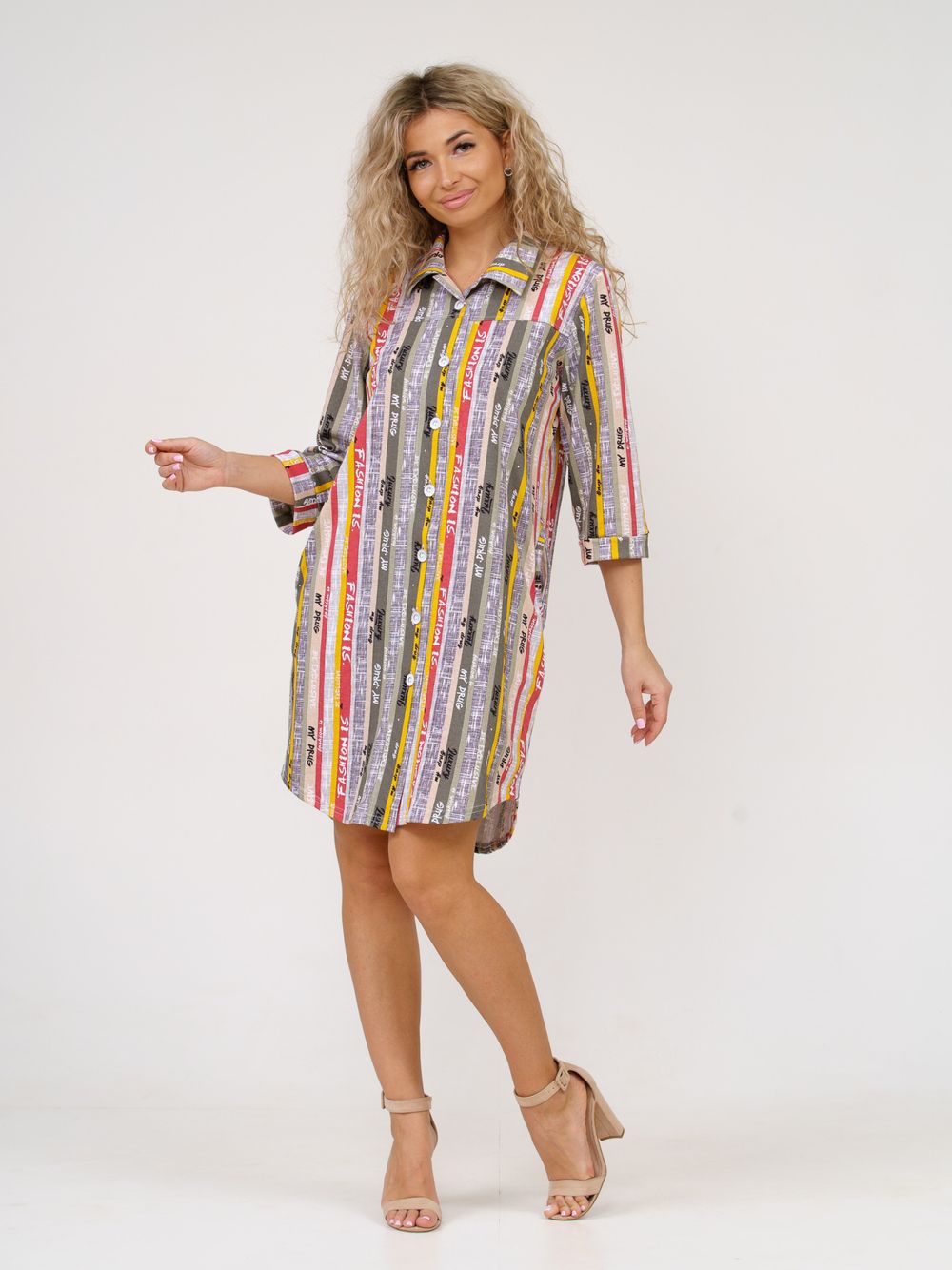 433 Халат "Полоса/слова" SveTekst (Акция)