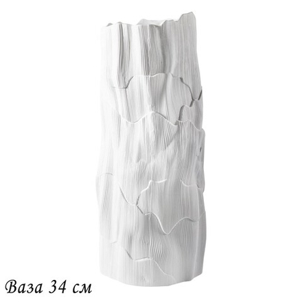 Lenardi 135-048 Ваза 34см ЭФИОПИЯ в под.уп.(х6)Фарфор