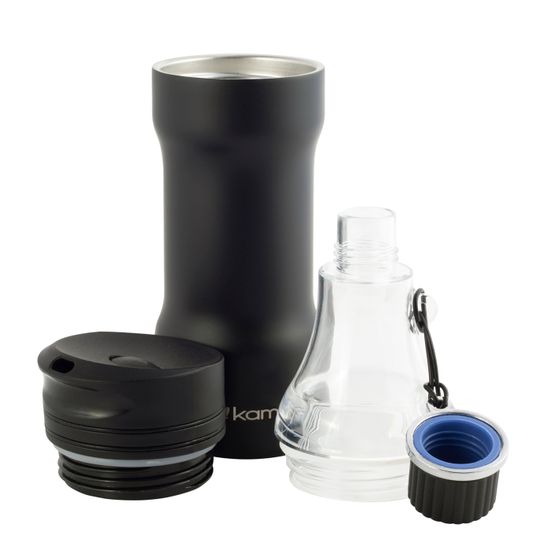 Термокружка 320 мл. из нержавеющей стали Kamille KM-2061 (2 в 1) со сменным горлышком