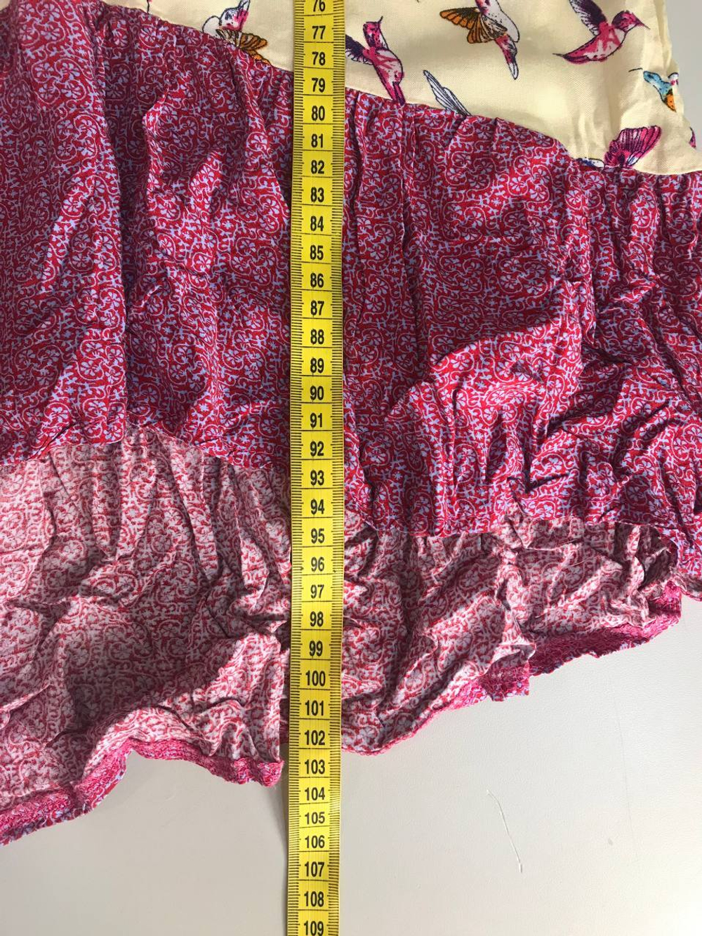 Платье с красивым принтом, визуально на 46 размер