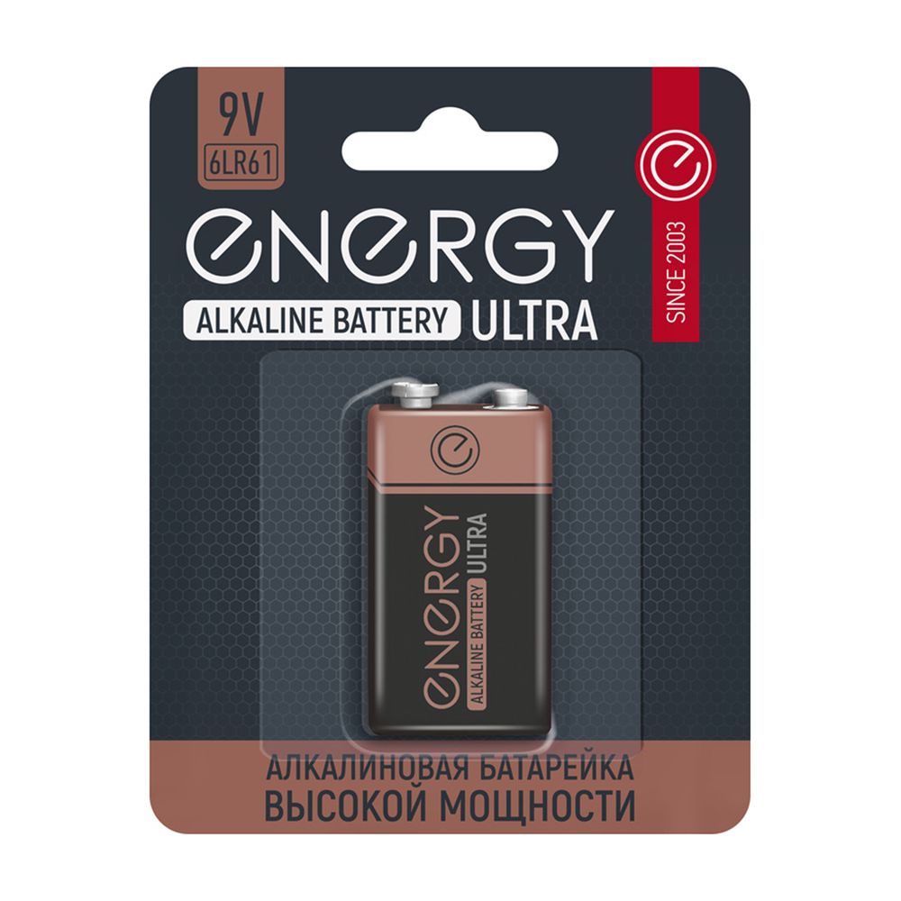 Батарейка Крона 6LR61-1B Energy Alcaline Ultra (1шт)