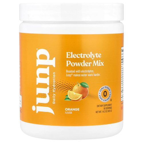 JUNP Hydration, Порошковая смесь электролитов, апельсин, 405 г (14,2 унции)