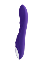 Нереалистичный фиолетовый вибратор SYRIN - 21 см. (Цвет: фиолетовый)