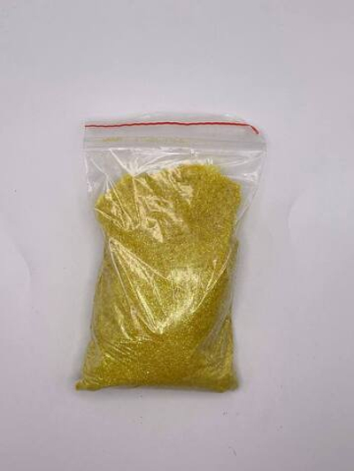 Блестки в пакете песочно-желтые100 гр
