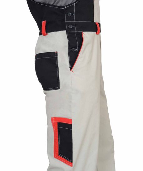 Полукомбинезон "Сириус-Ховард-Люкс" (молочный/черный/красный)