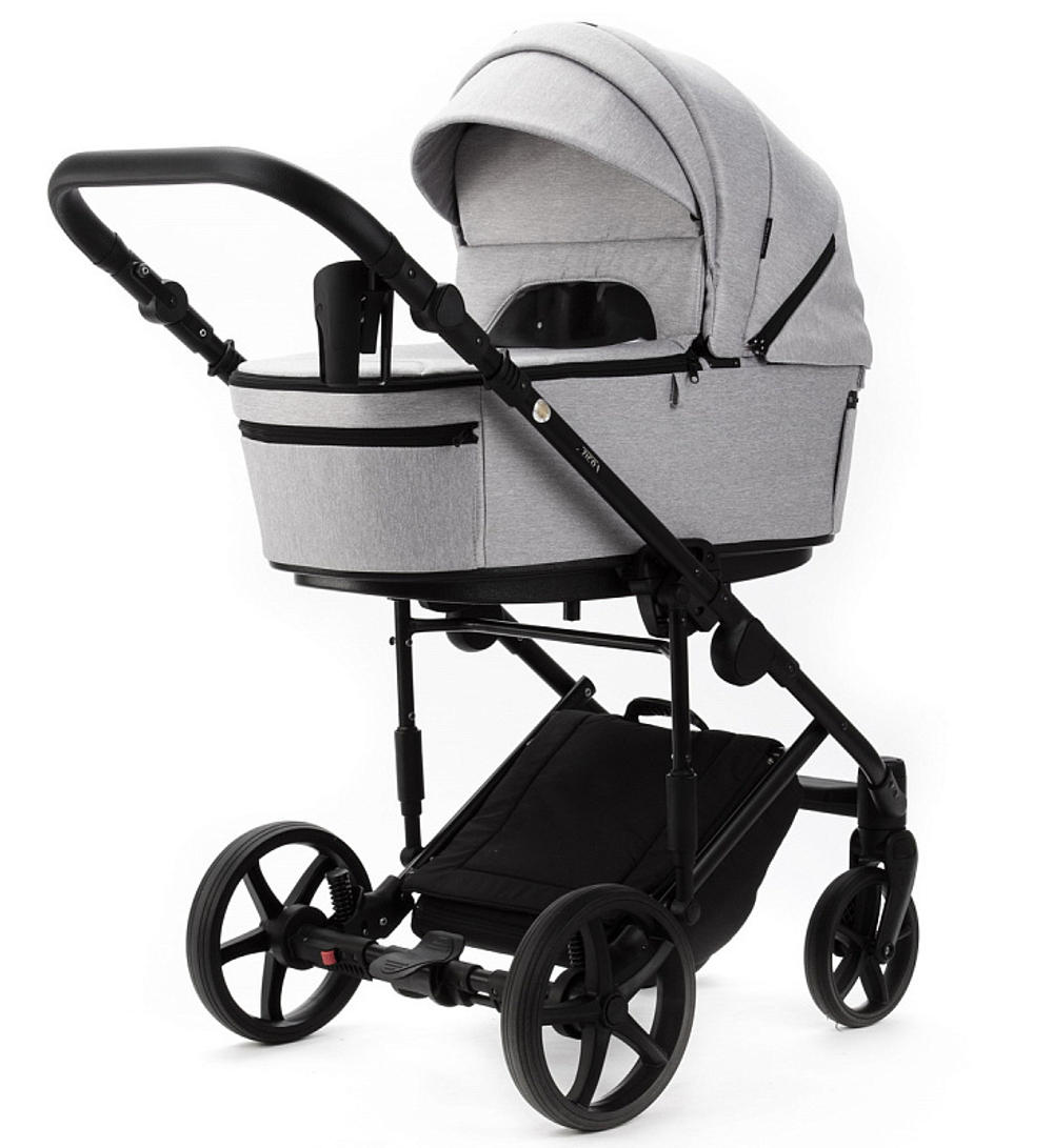 Детская коляска Adamex Zico New 2 в 1 ZN-TK01 TIP (СВЕТЛО-СЕРЫЙ)