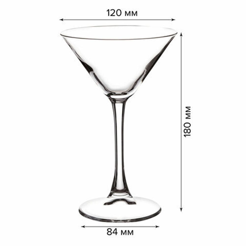 Бокал для мартини, коктейлей, на ножке, 215 мл, стекло, PASABAHCE "ЭНОТЕКА", 440061СЛ1