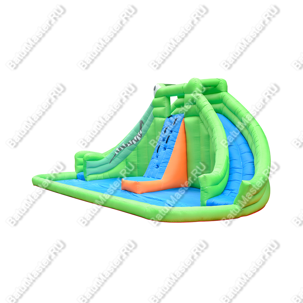 Батут для дачи "В гостях у крокодильчика" 6,9*4*2,8 м