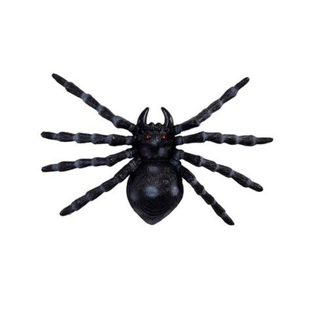Паук Гигант черный пластик 18см/G
