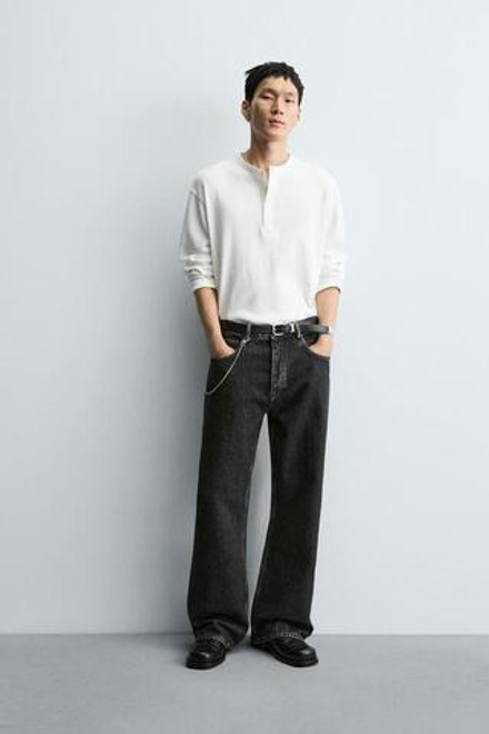 ZARA ДЖИНСЫ FLARE FIT, УГОЛЬНЫЙ