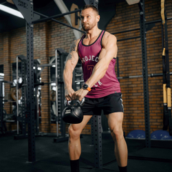 Гиря обрезиненная с хромированной ручкой PROFI-FIT 16 кг