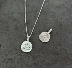 подвеска soul(душа) с сердцем с индивидуальной гравировкой