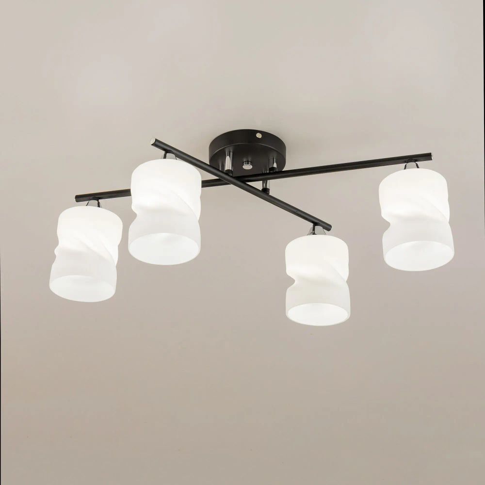 Citilux Нильс CL132145 Люстра потолочная Чёрная