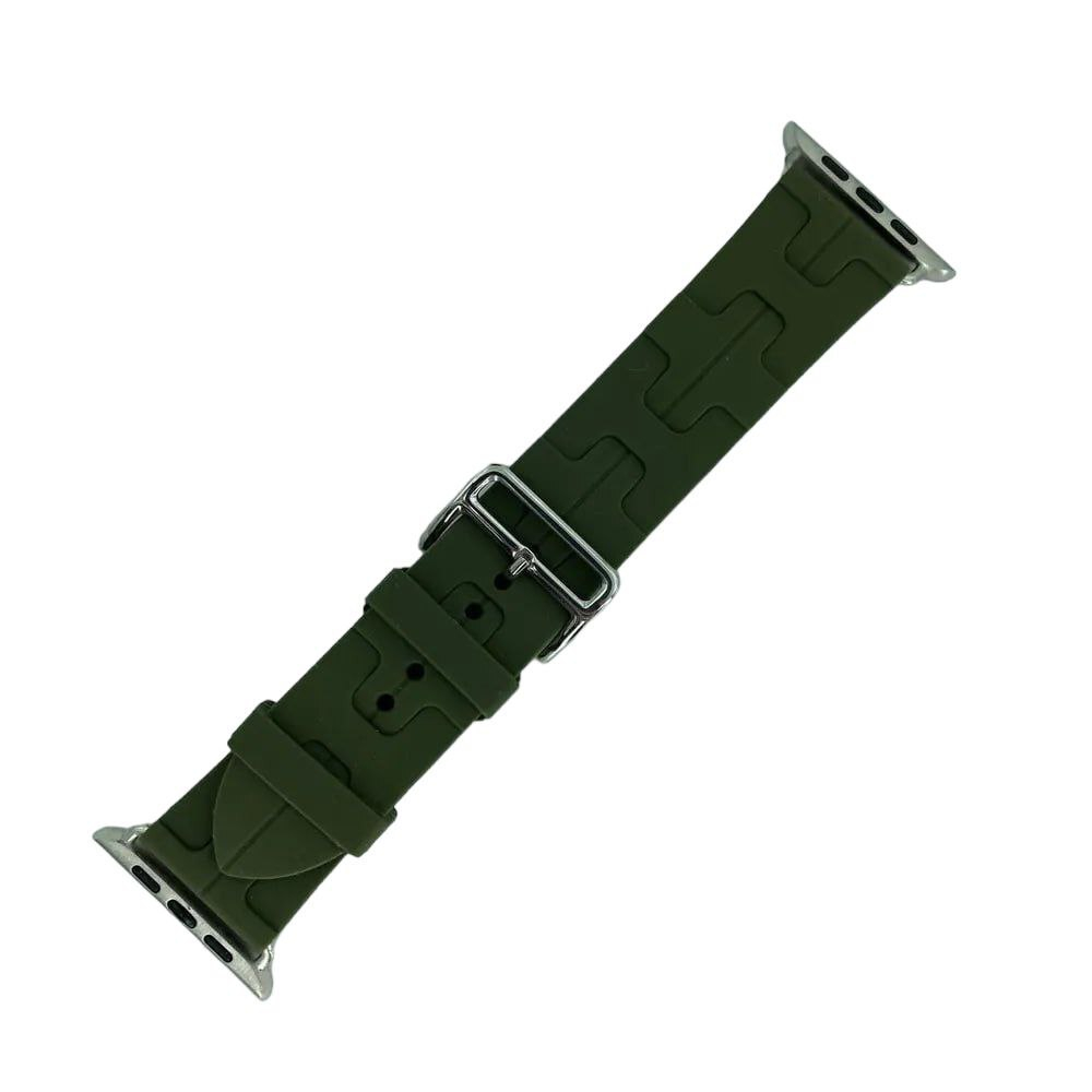 Силиконовый ремешок в стиле Hermes для Apple Watch 42-44-45-49