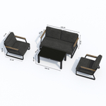 Лаунж зона Ideal Patio ЭСТИВО маренго - каркас карбон