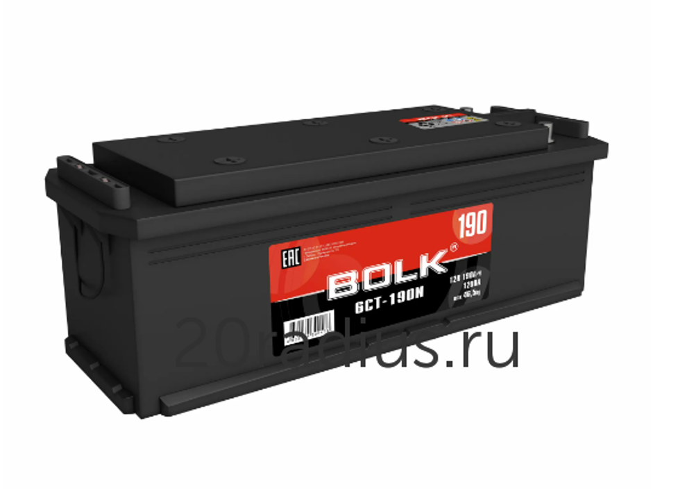 Аккумулятор    BOLK    Standart    190    А/ч    R+    514x218x210    EN1 200    А    РОССИЯ