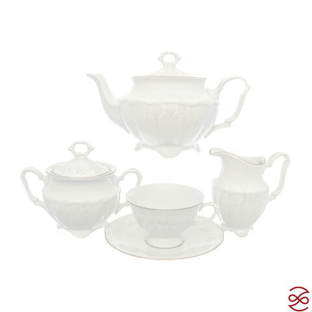 Чайный набор Свадебный узор Repast классическая чашка (15 предметов на 6 персон)