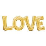 Шар фольгированный Надпись "Love" 63 см (Золотой)