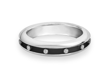 Обручальное кольцо в обрамлении из 12 бриллиантов