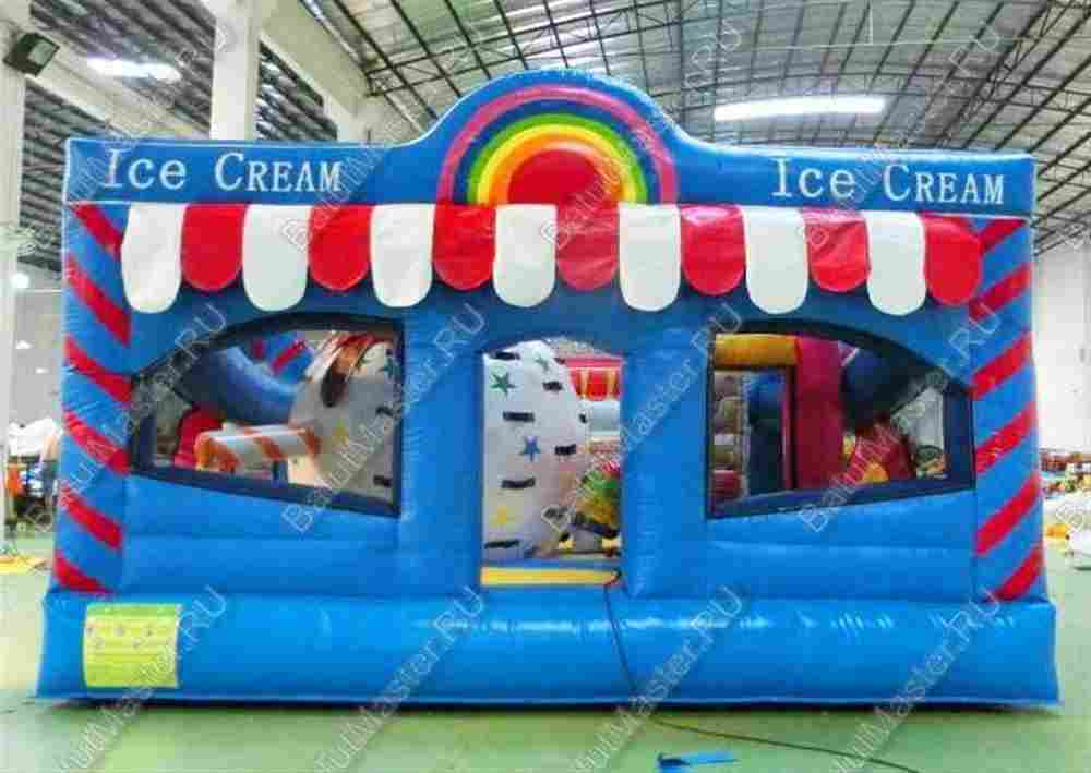 Коммерческий надувной батут "Мороженое" 6*6*3.5 м