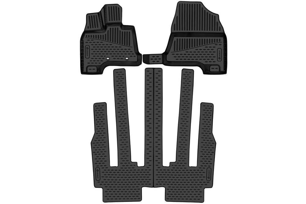 Коврики в салон для HONDA Odyssey 2020-, минивэн, 3шт. (полиуретан) ELEMENT3DAN0624210K