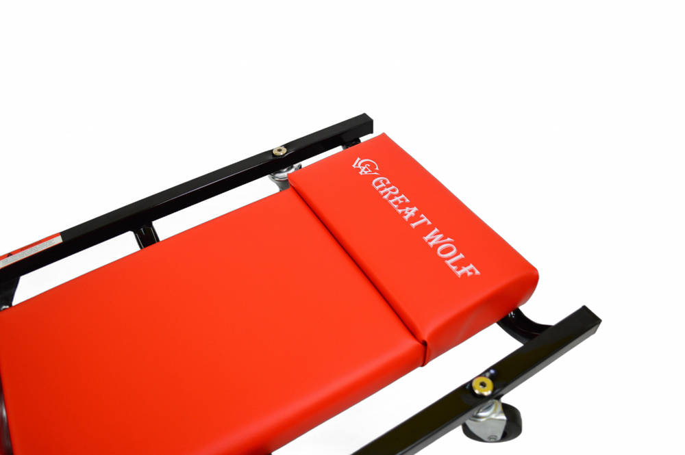 Лежак раскладной низкопрофильный красный GWC-3 Great Wolf