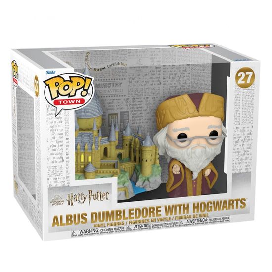 Фигурка Funko POP! Town Harry Potter Anniversary Albus Dumbledore with Hogwarts 57369 (уценка)