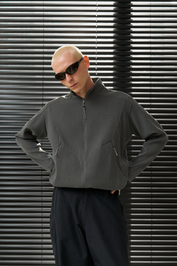 Куртка Nothomme Blue Monte Casual Openwork Waffle Jacket "Rock Cliff Gray"