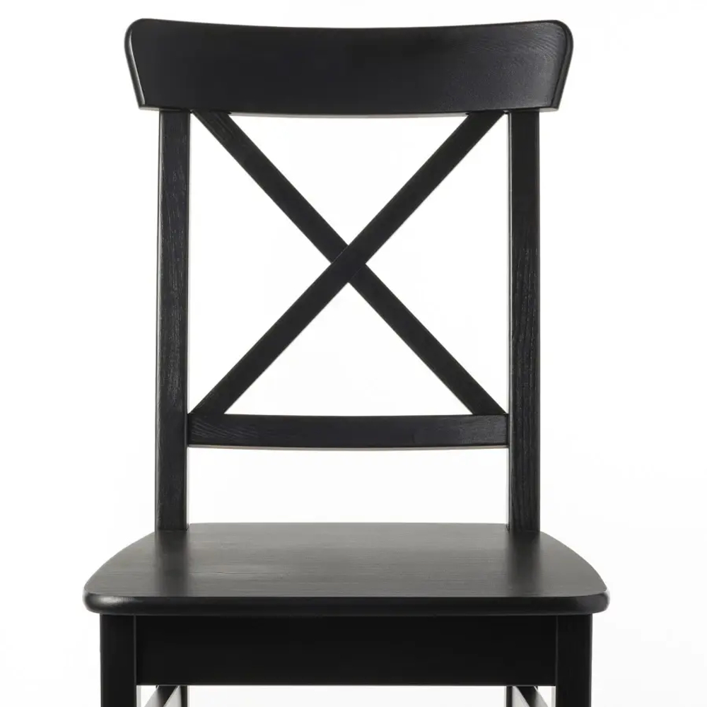 Стул деревянный - IKEA INGOLF, 91х43х52 см,  черный, ИНГОЛЬФ ИКЕА