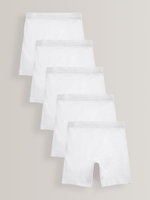 Трусы-шорты удлиненные для девочки Next A41-506, 5 шт., Белый