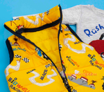 теплый костюм-тройка АВТОМОБИЛЬЧИК с жилеткой 4775