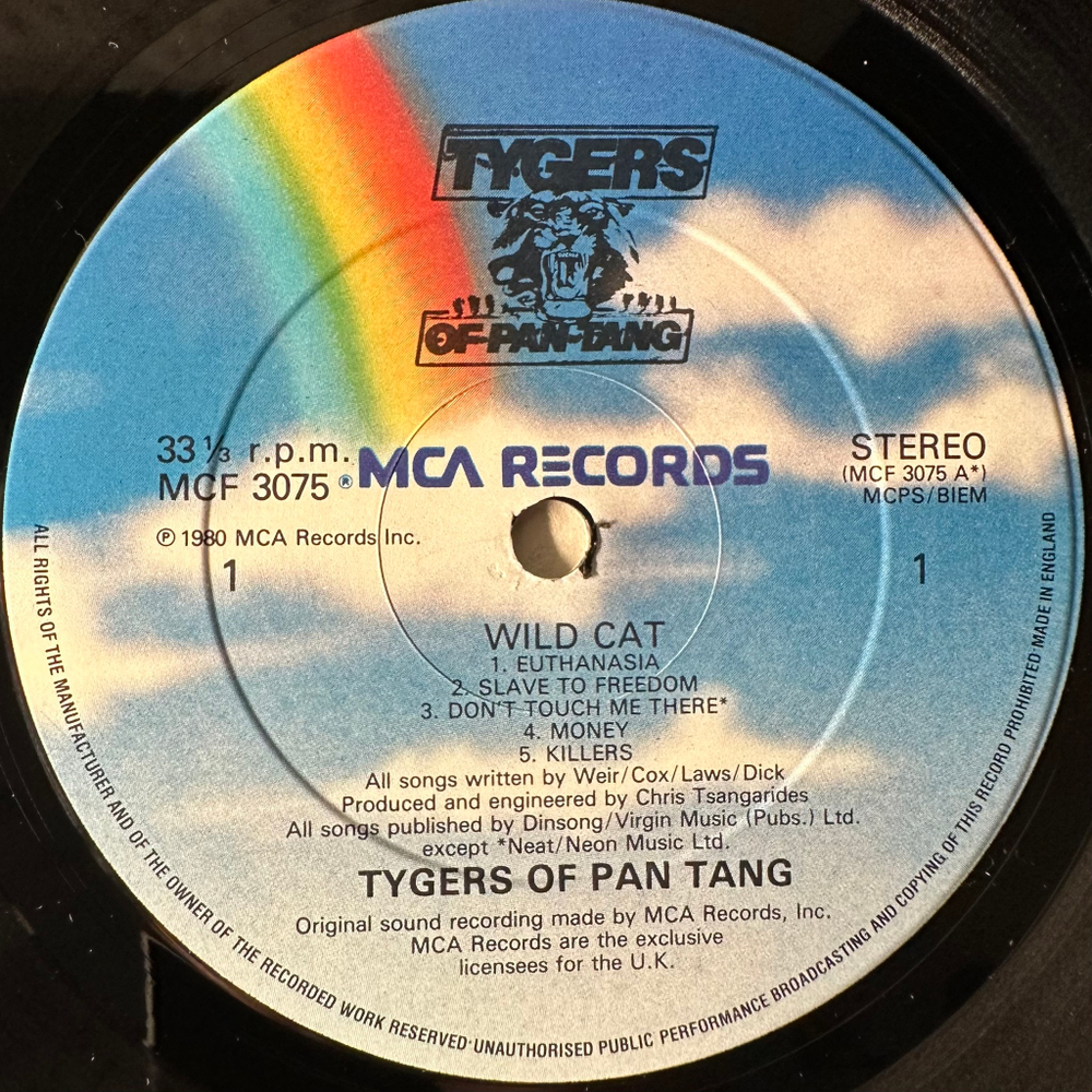 Tygers Of Pan Tang ‎– Wild Cat (Англия 1980г.)