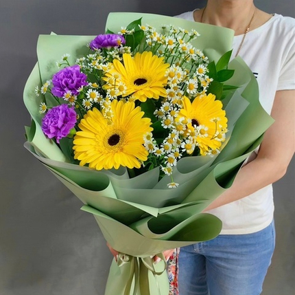Авторский букет с герберами