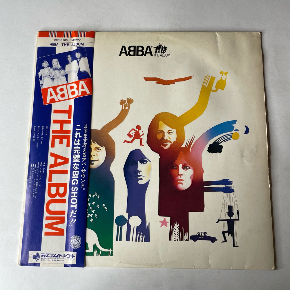 Винтажная виниловая пластинка LP ABBA АББА The Album Альбом (Япония 1978) (Оби)