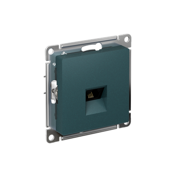 ATN000881 ATLASDESIGN РОЗЕТКА телефонная RJ11, механизм, ИЗУМРУД