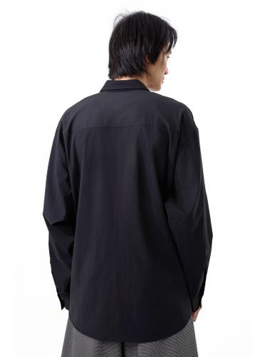 Черная хлопковая рубашка 