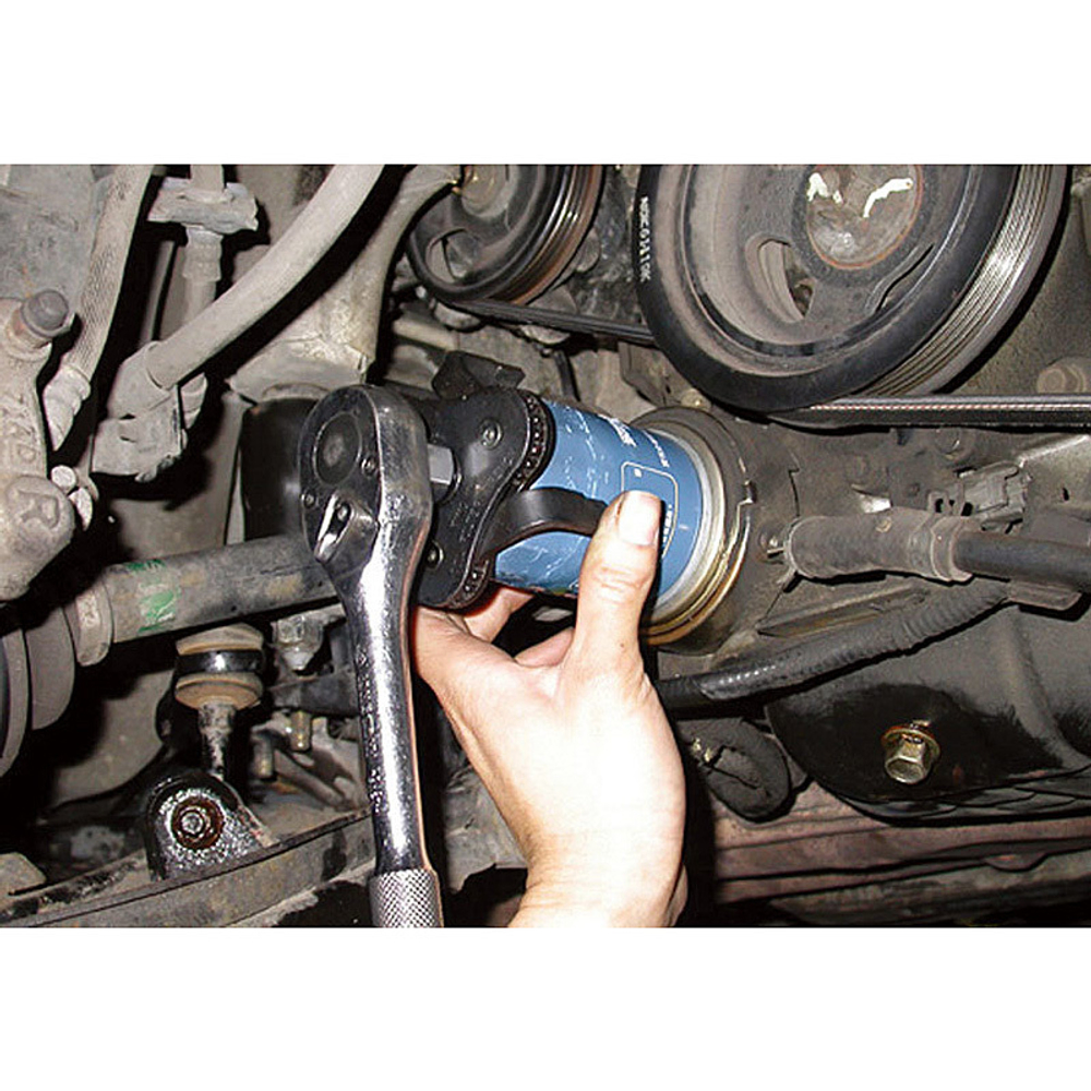 KING TONY (9AE42) Съемник масляных фильтров, 63-102 мм, 3-х захватный