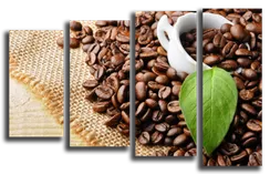 Модульная картина "Интригующее кофе"