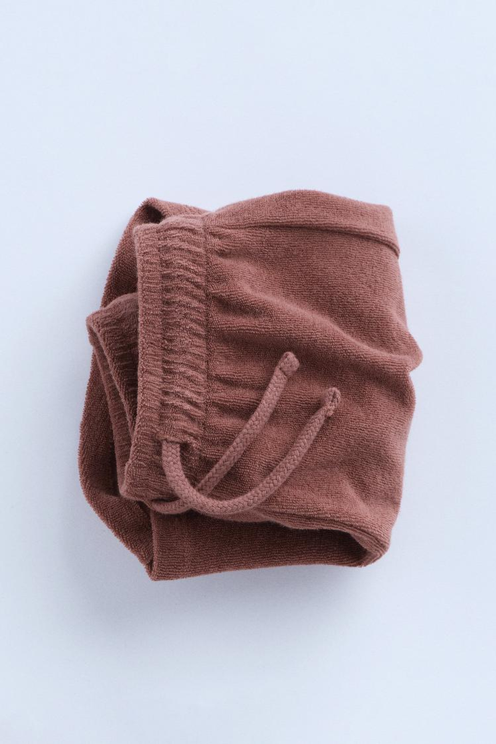 ZARA БЕРМУДЫ ИЗ МАХРОВОЙ ТКАНИ - TIMELESZ, ТЕРРАКОТОВЫЙ